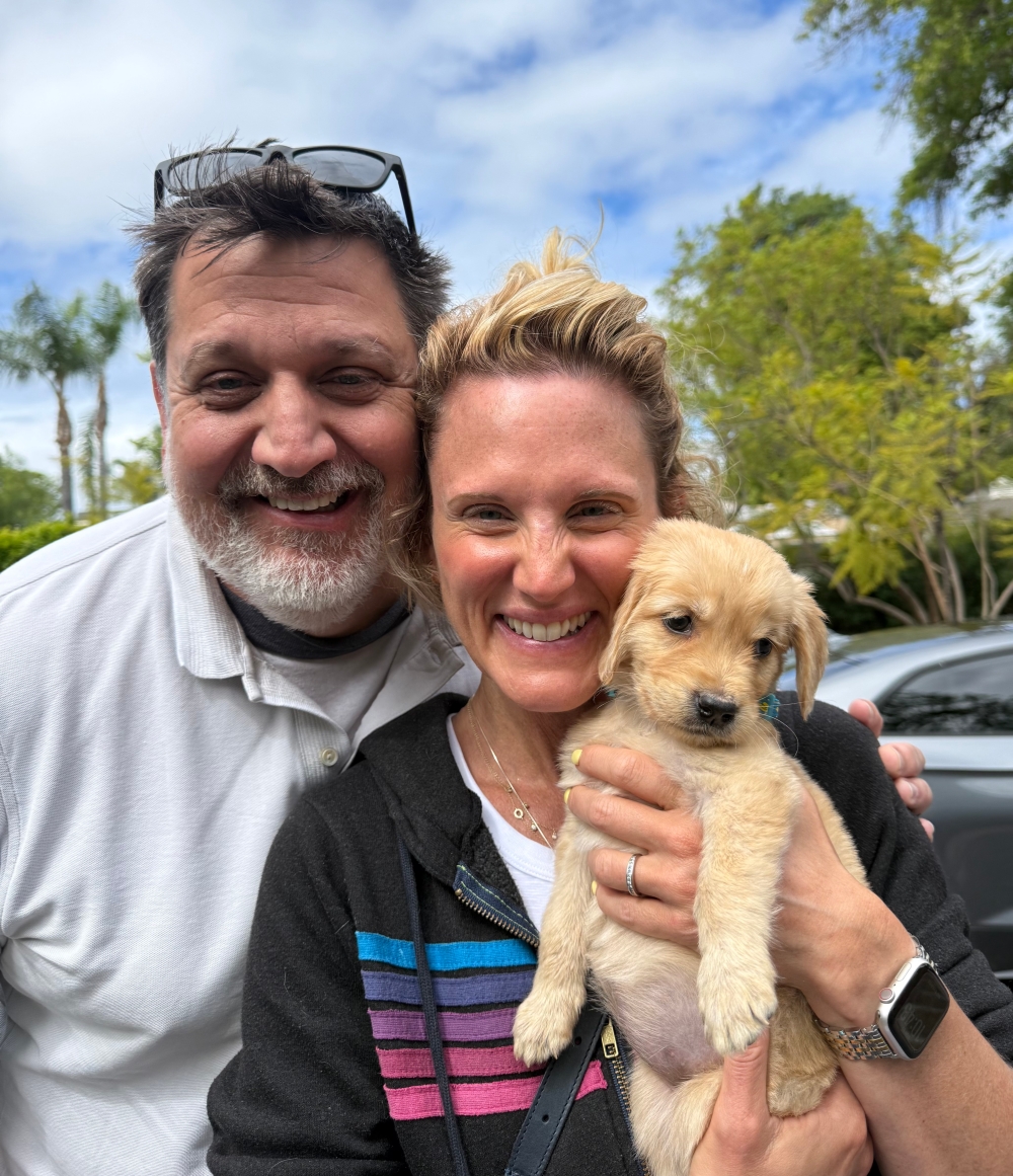 Rescued dog available for adoption through Animal World Foundation